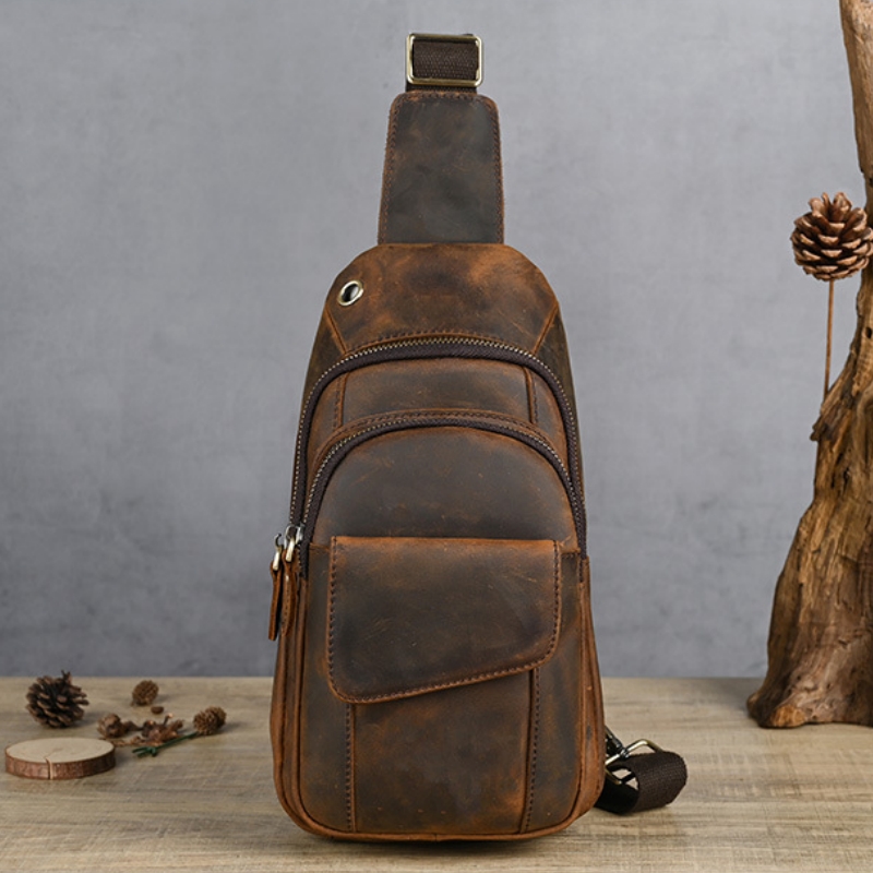Sling Backpack Shoulder - Designer Luxury Multifunction Men Chest Bag