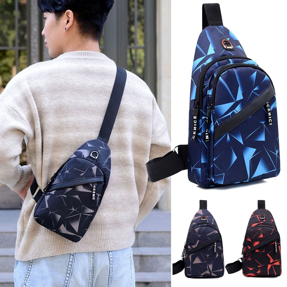 Sling Backpack Shoulder - Fashion 2-Layer Chest bag Travel Pack