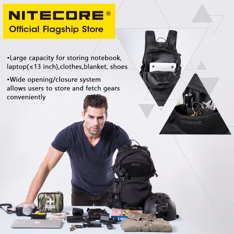 NITECORE BP20 20L Travel Backp - Rucksack Military Style ulasan dan harga