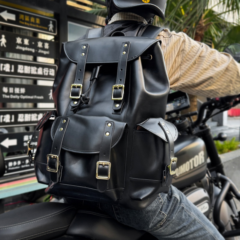 New Arrivals Leather Backpack  - Leather Backpack Vintage ulasan dan harga