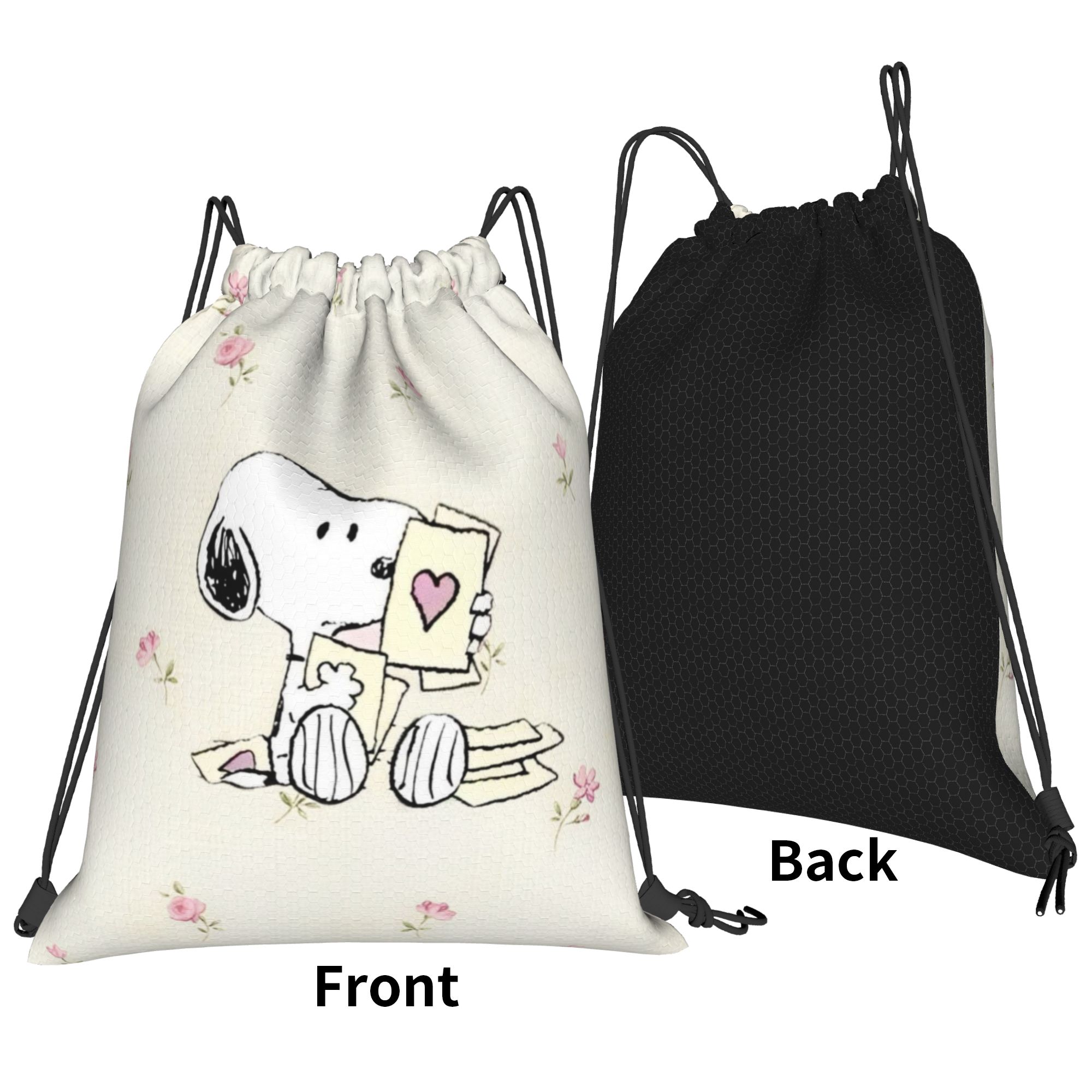 S-Snoopys Loving Gesture Backp - Drawstring Gym Bag ulasan dan harga