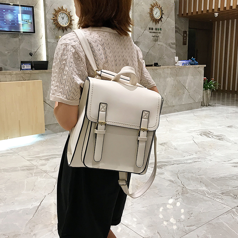 Vintage Backpack Female Pu Lea - Leather Backpack Vintage ulasan dan harga