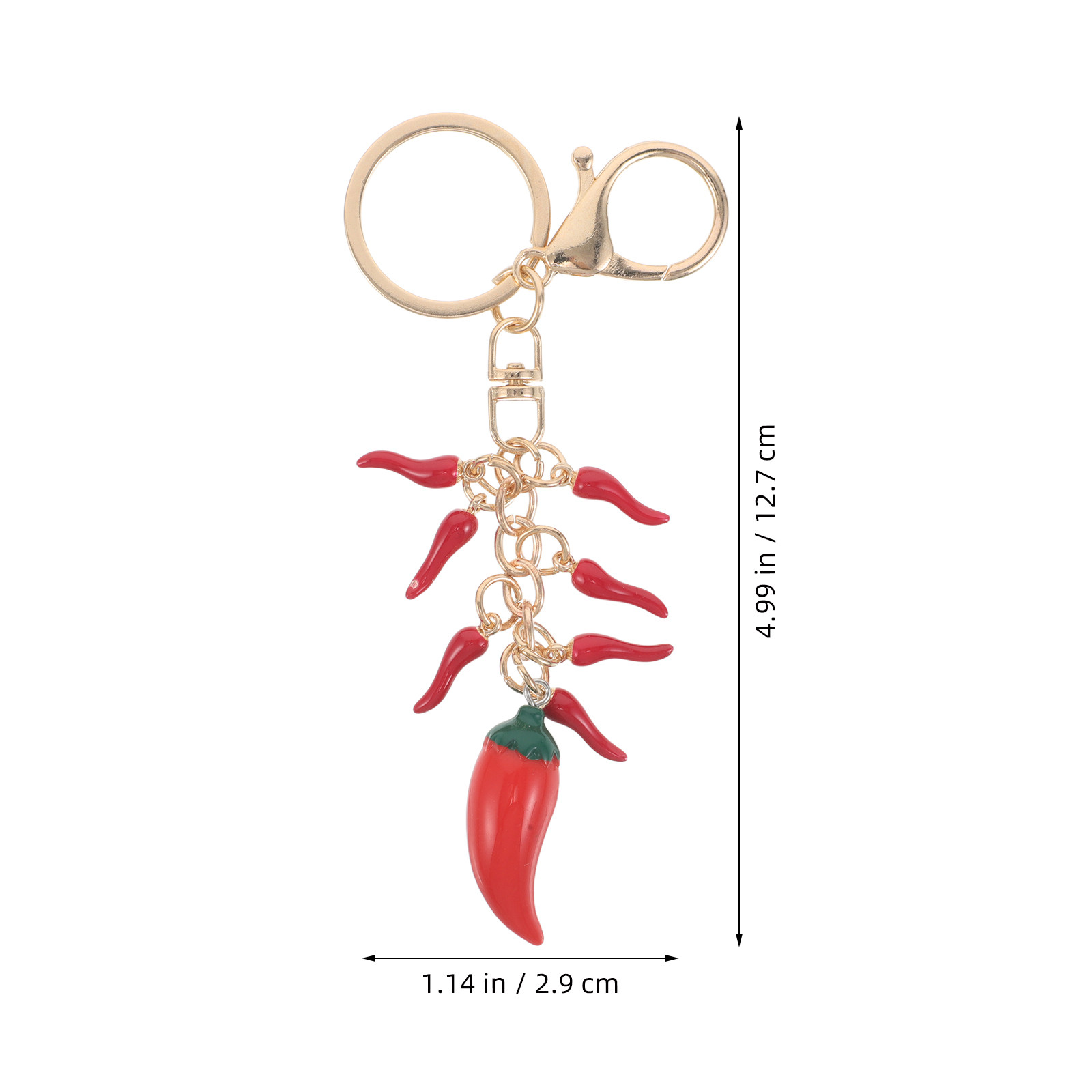 2Pcs Kawaii Chili Pepper Keych - Mini Backpack Purse ulasan dan harga
