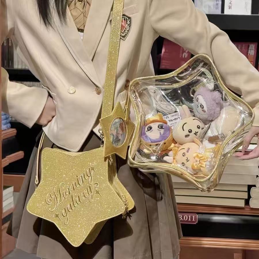Y2K Cute Bling Star Ita Crossb - Mini Backpack Purse ulasan dan harga