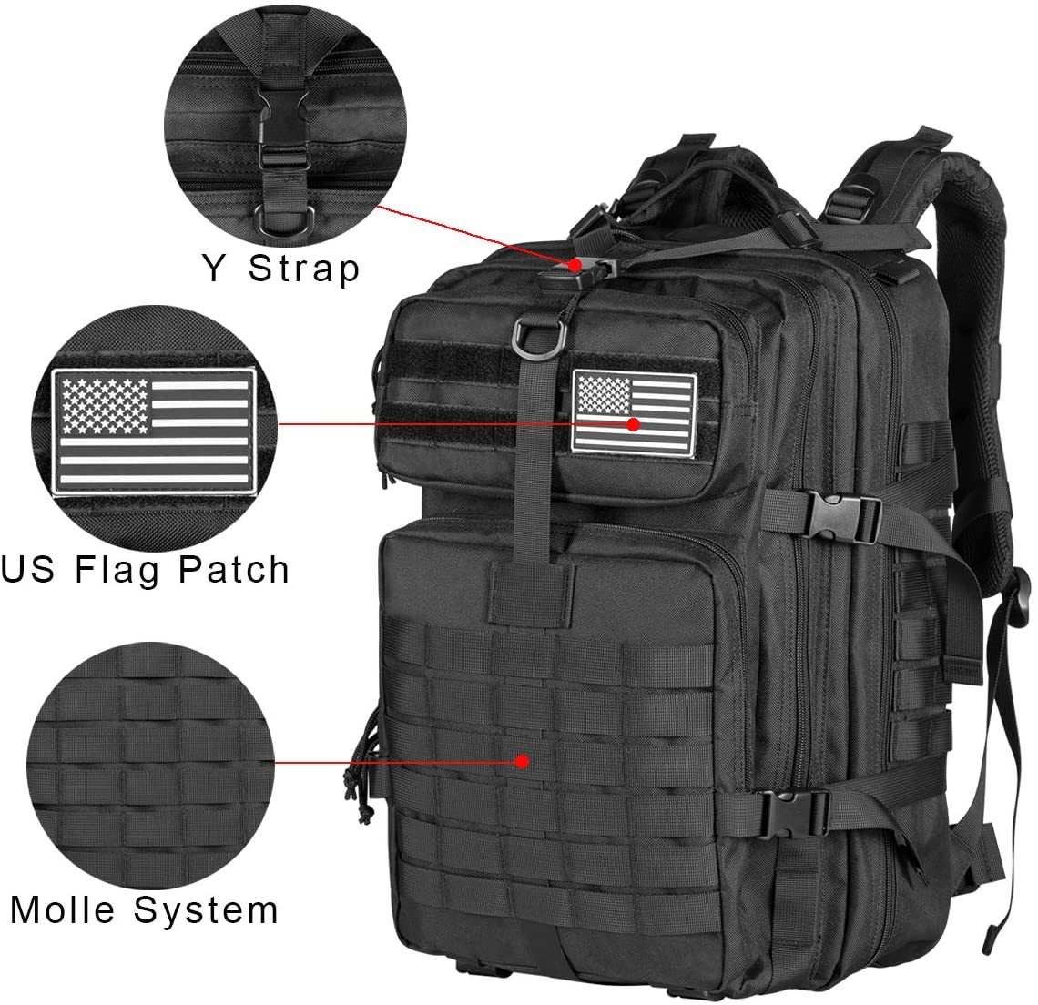 AA 60L Army Military Tactical  - Rucksack Military Style ulasan dan harga