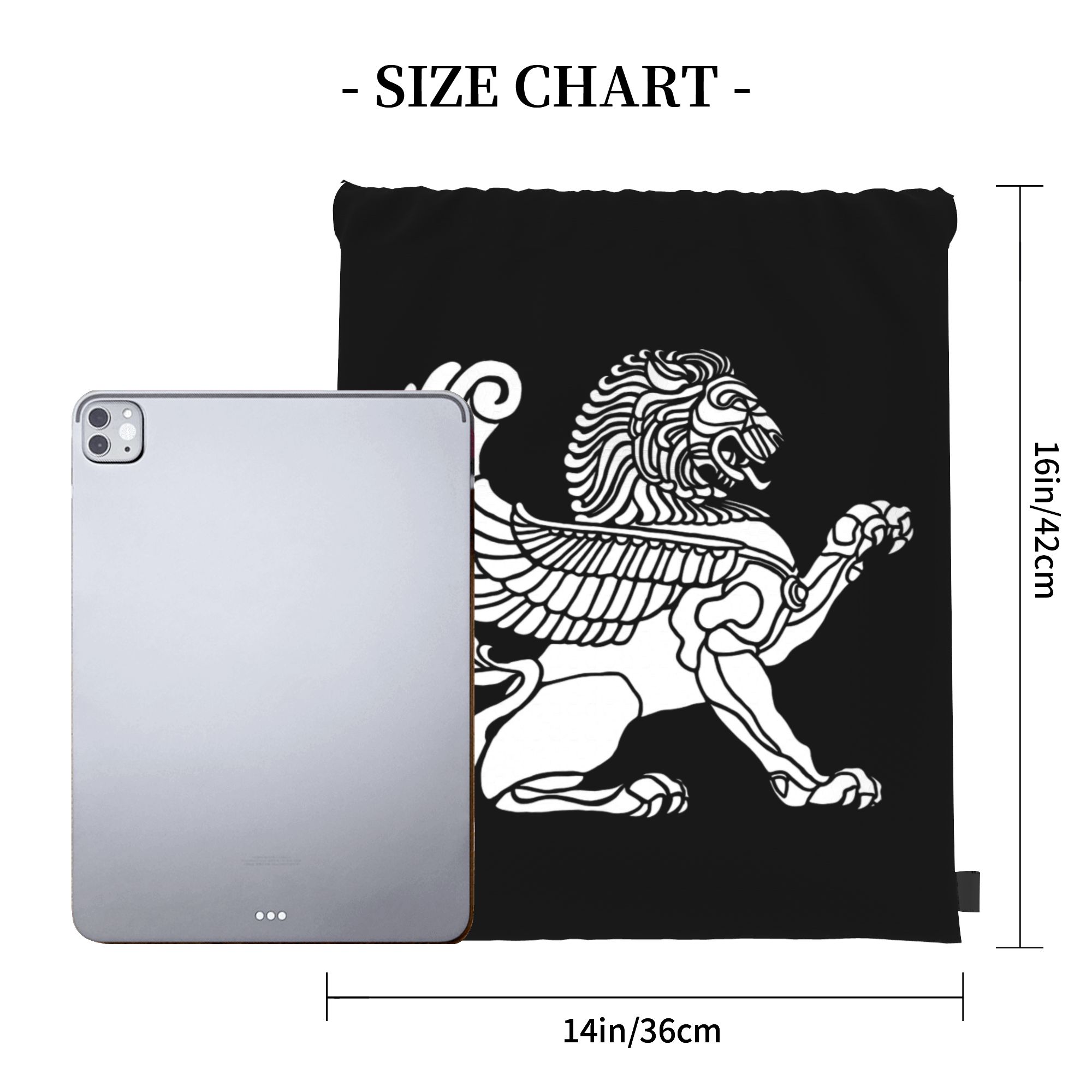 Persian Lion Iranian Iran Pers - Drawstring Gym Bag ulasan dan harga
