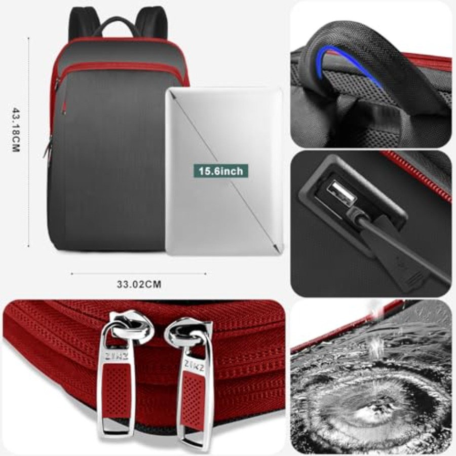 Slim and Expandable 15 15.6 16 - Travel Backpack Anti Theft ulasan dan harga