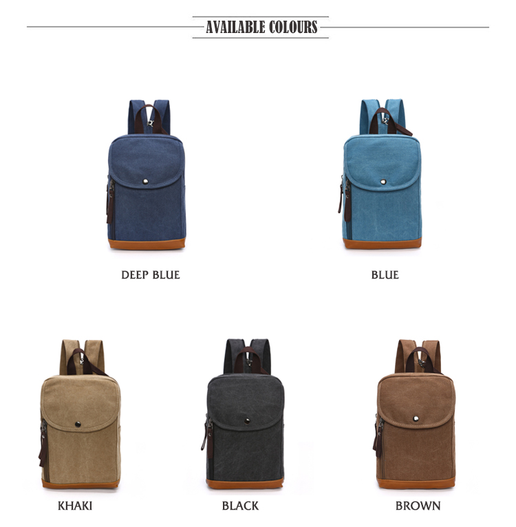 Men's Canvas Mini Backpack Men - Sling Backpack Shoulder ulasan dan harga