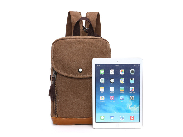 Men's Canvas Mini Backpack Men - Sling Backpack Shoulder ulasan dan harga