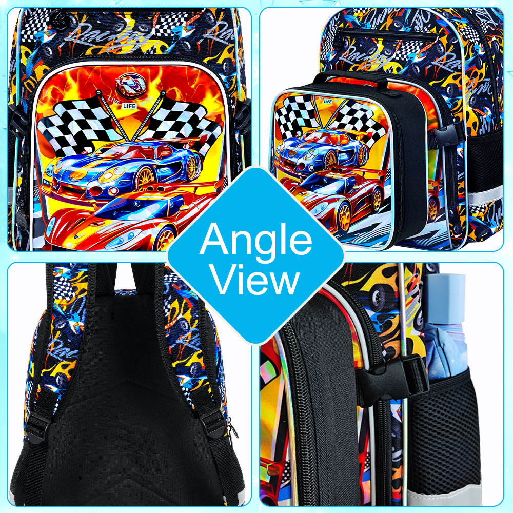 Bookbag for Kids Boys, 3PCS Ba - Hydration Pack Outdoor ulasan dan harga
