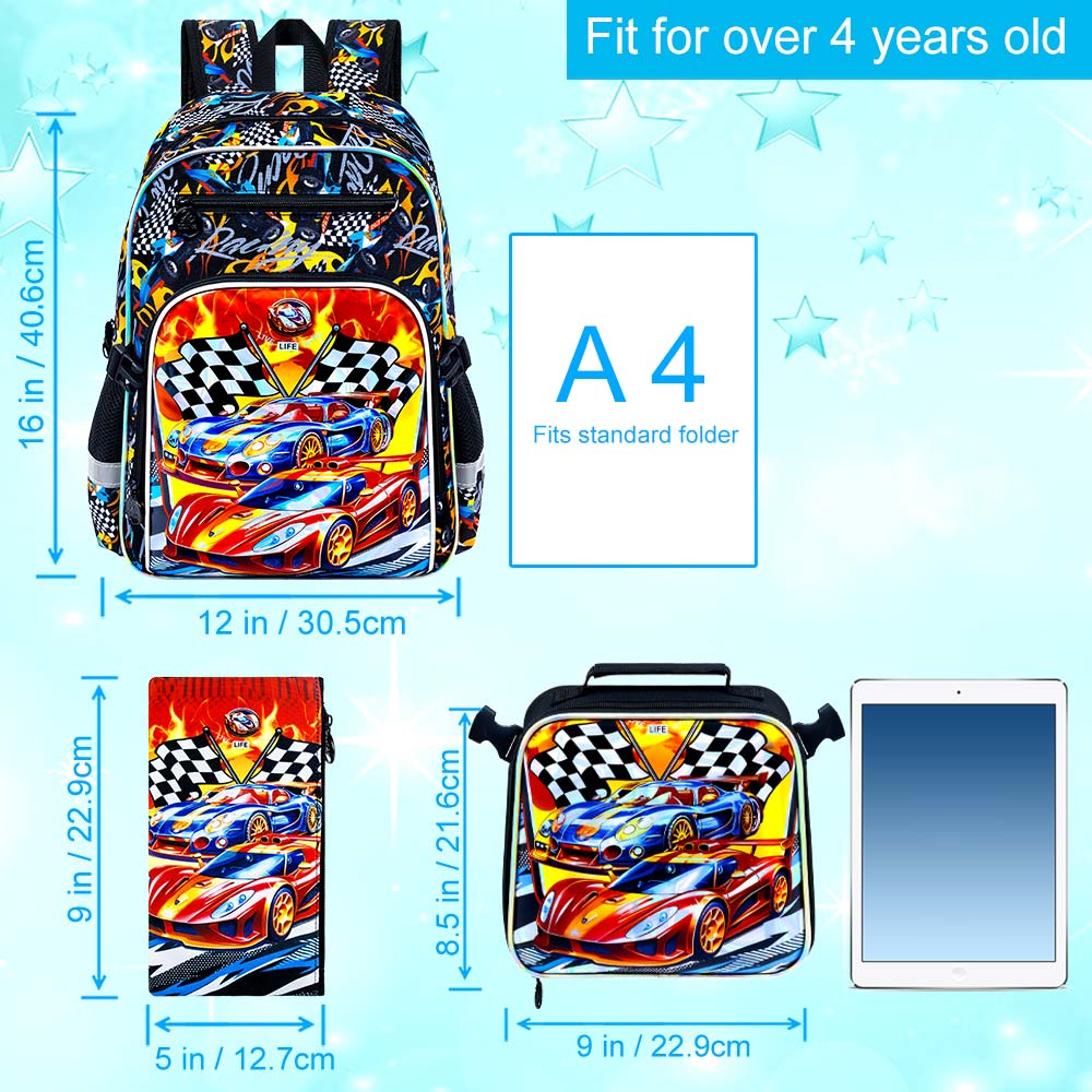 Bookbag for Kids Boys, 3PCS Ba - Hydration Pack Outdoor ulasan dan harga