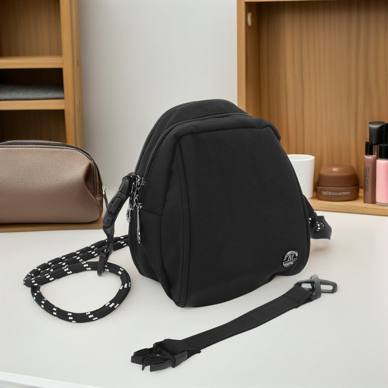 Lightweight Black Shell Bag Cr - Mini Backpack Purse ulasan dan harga