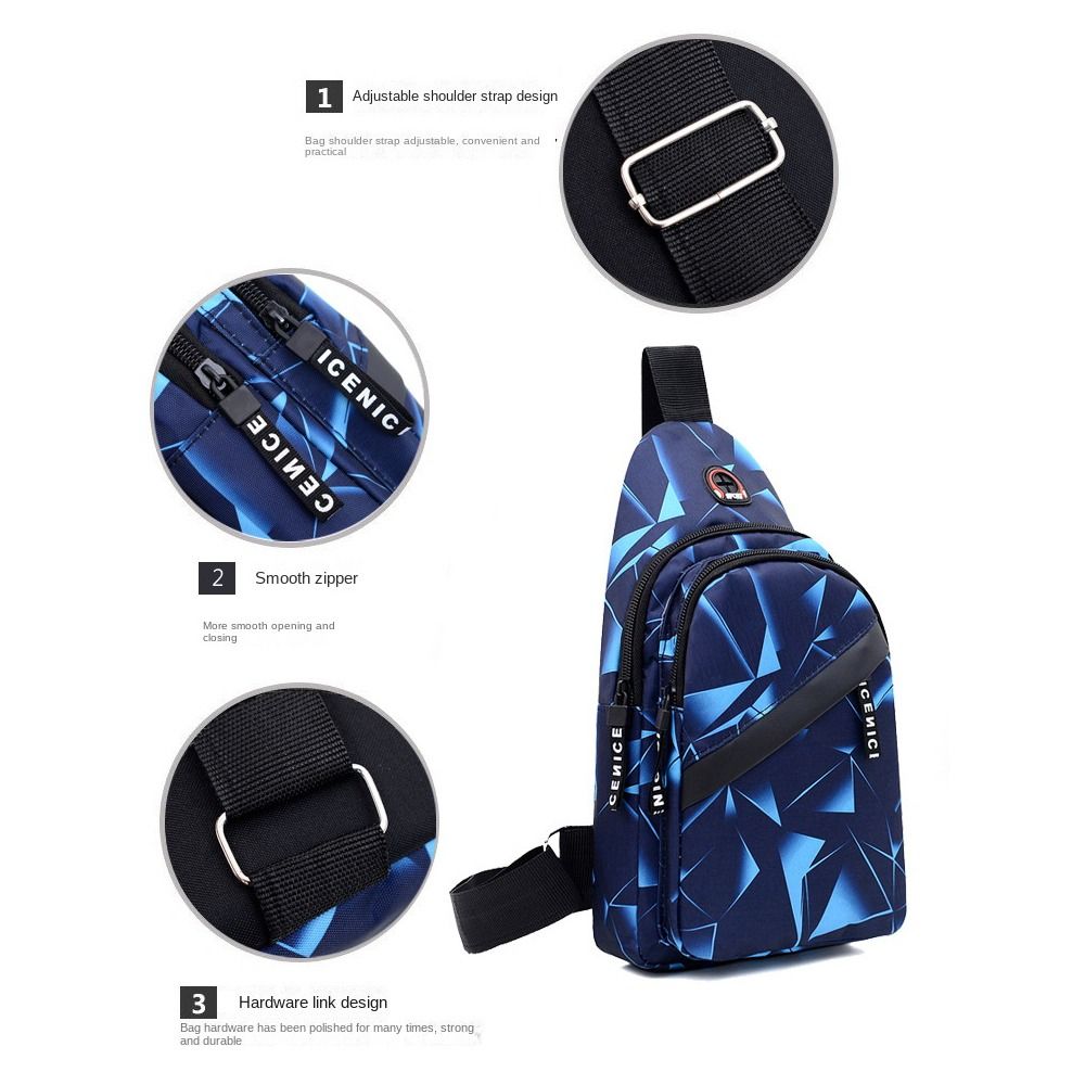 Fashion 2-Layer Chest bag Trav - Sling Backpack Shoulder ulasan dan harga