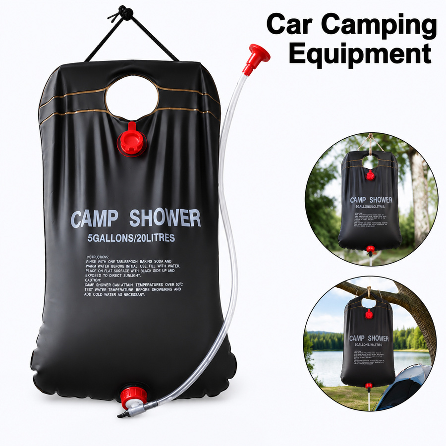20L Solar Shower Water Bag for - Hydration Pack Outdoor ulasan dan harga