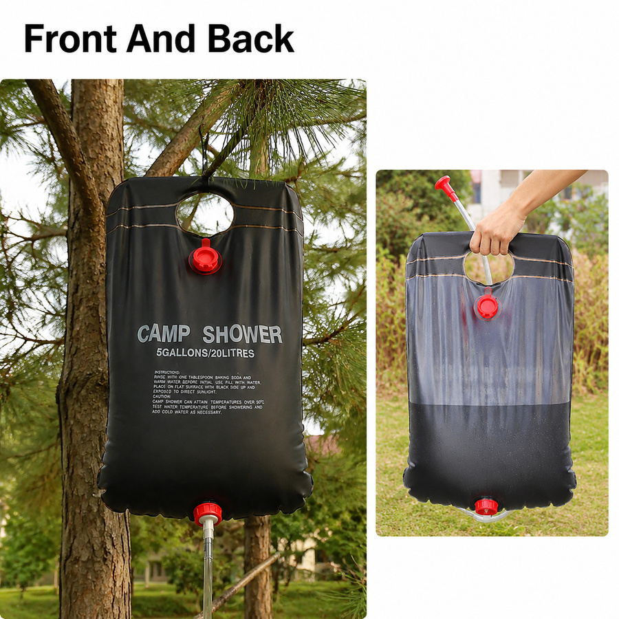 20L Solar Shower Water Bag for - Hydration Pack Outdoor ulasan dan harga