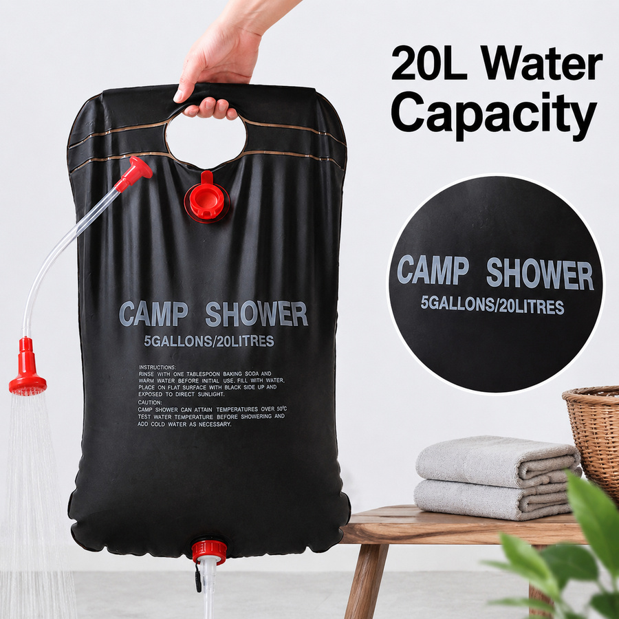 20L Solar Shower Water Bag for - Hydration Pack Outdoor ulasan dan harga