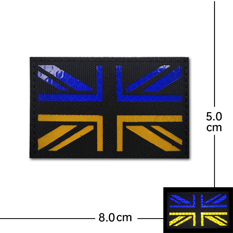 Blue Yellow Flag Badge Embroid - Rucksack Military Style ulasan dan harga