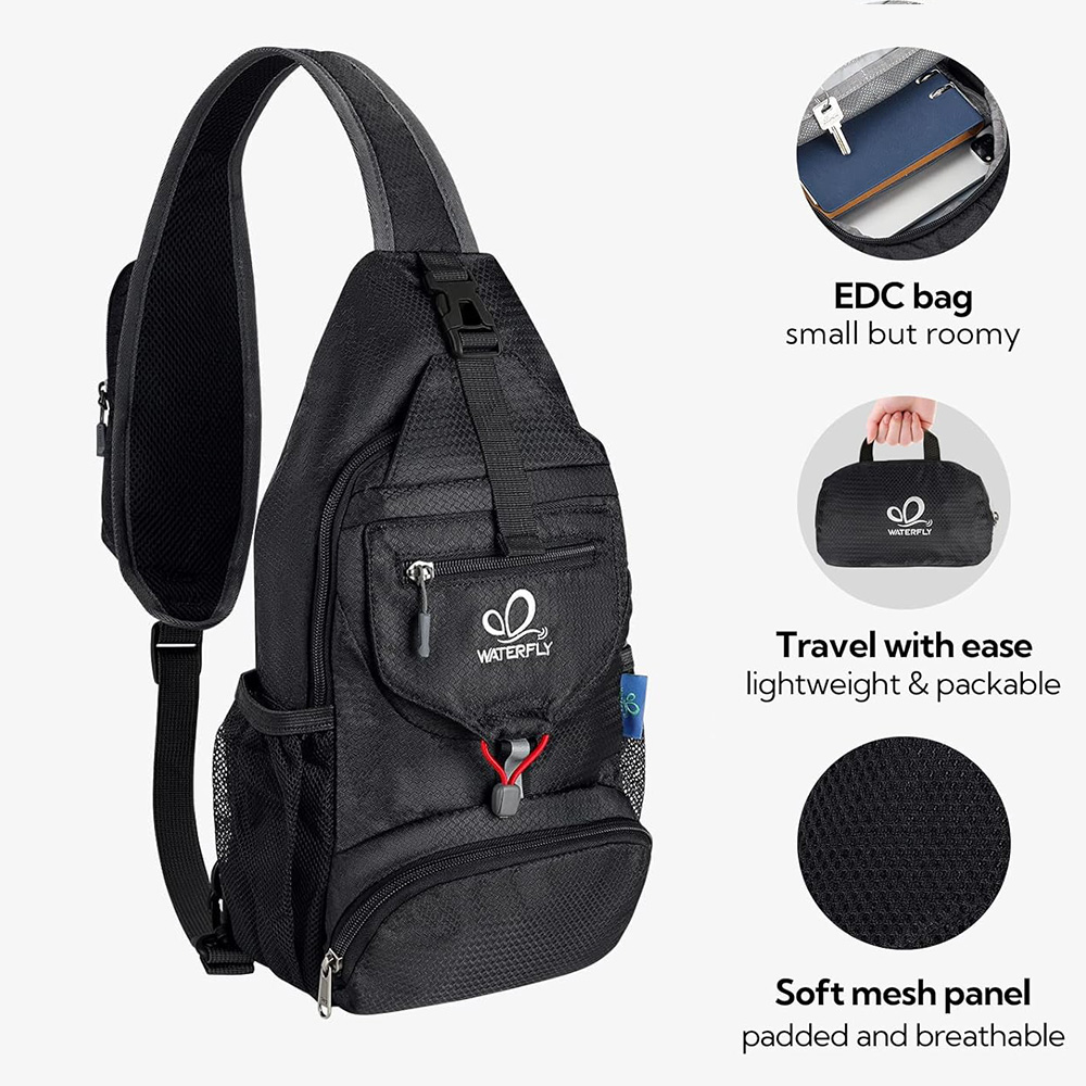 WATERFLY Chest Bag Shoulder Sm - Sling Backpack Shoulder ulasan dan harga
