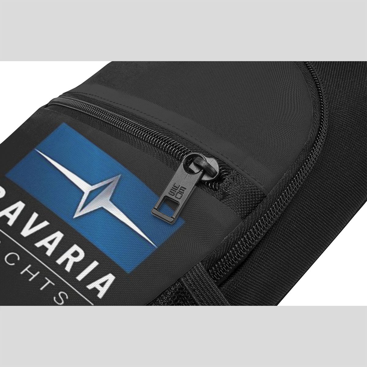 Bavaria Yachts Blue Silver Log - Sling Backpack Shoulder ulasan dan harga