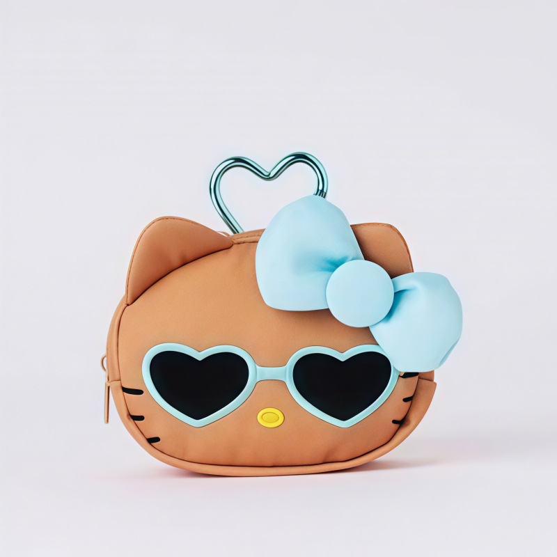 Cute Brown Hello Kitty Mini St - Mini Backpack Purse ulasan dan harga