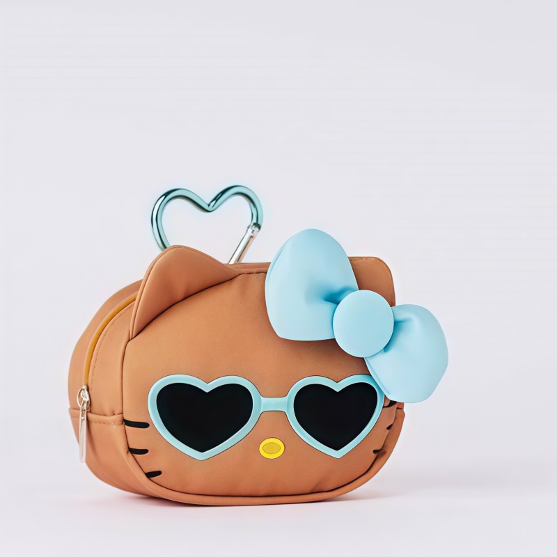 Cute Brown Hello Kitty Mini St - Mini Backpack Purse ulasan dan harga