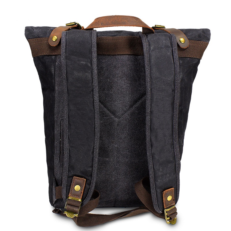 Retro Canvas Leather Backpacks - Leather Backpack Vintage ulasan dan harga